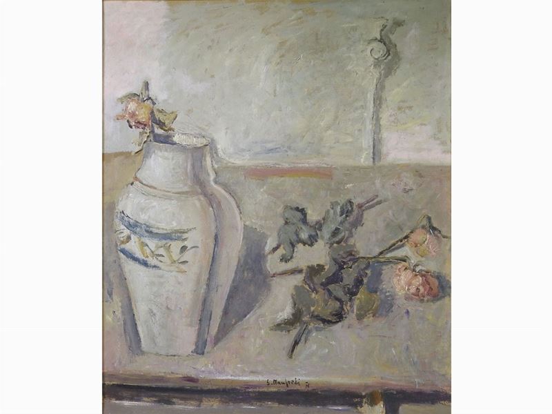Giuseppe Manfredi - Natura Morta con Vaso 1971