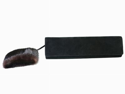 Borsa da Sera in Camoscio Nero, Salvatore Ferragamo