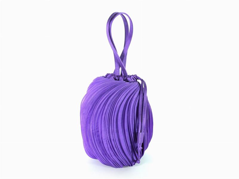 Borsa da Sera in Seta Viola, Valentino
