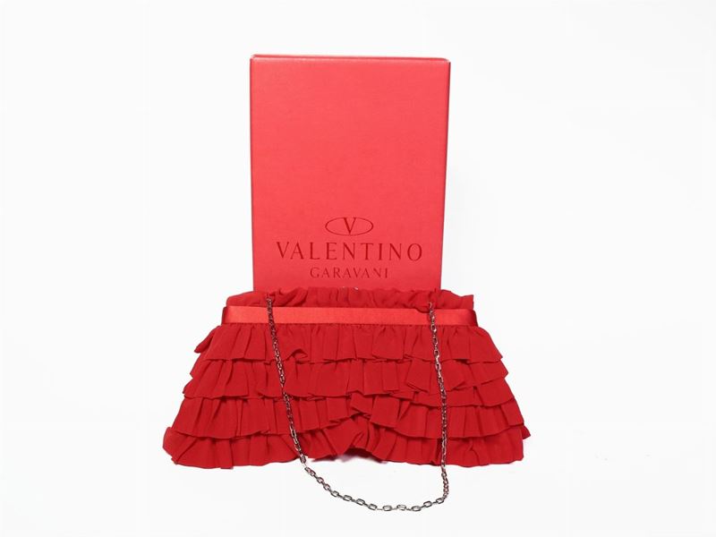 Borsa da Sera in Seta Rossa, Valentino