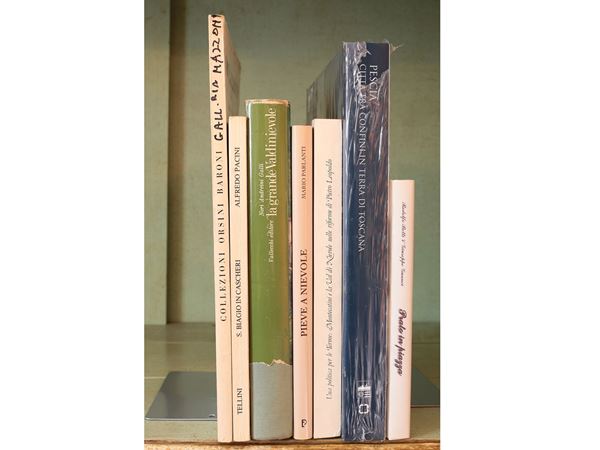 Lotto di libri su comuni toscani, tra arte e storia