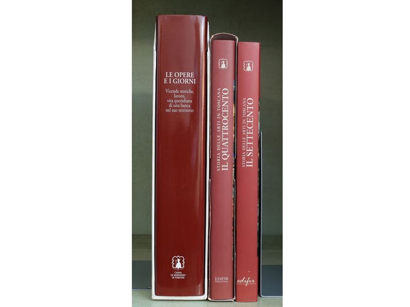 Lotto di Libri D'arte e sulla Cassa di Risparmio di Firenze