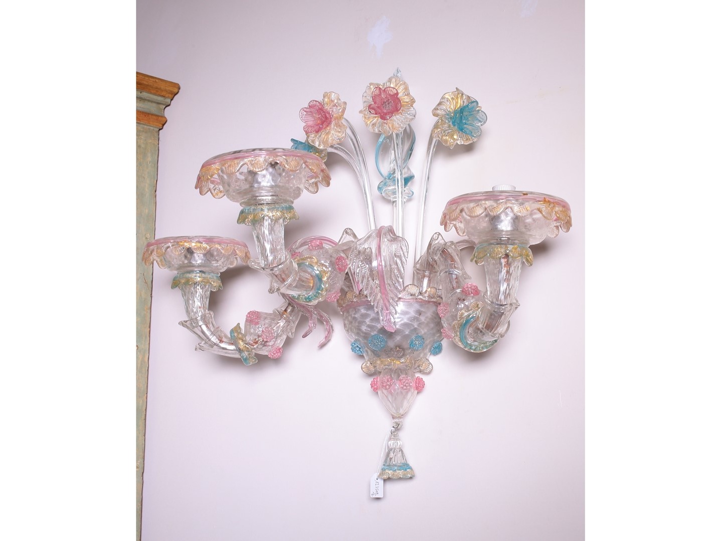 Coppia di Applique in Vetro Soffiato, Barovier e Toso