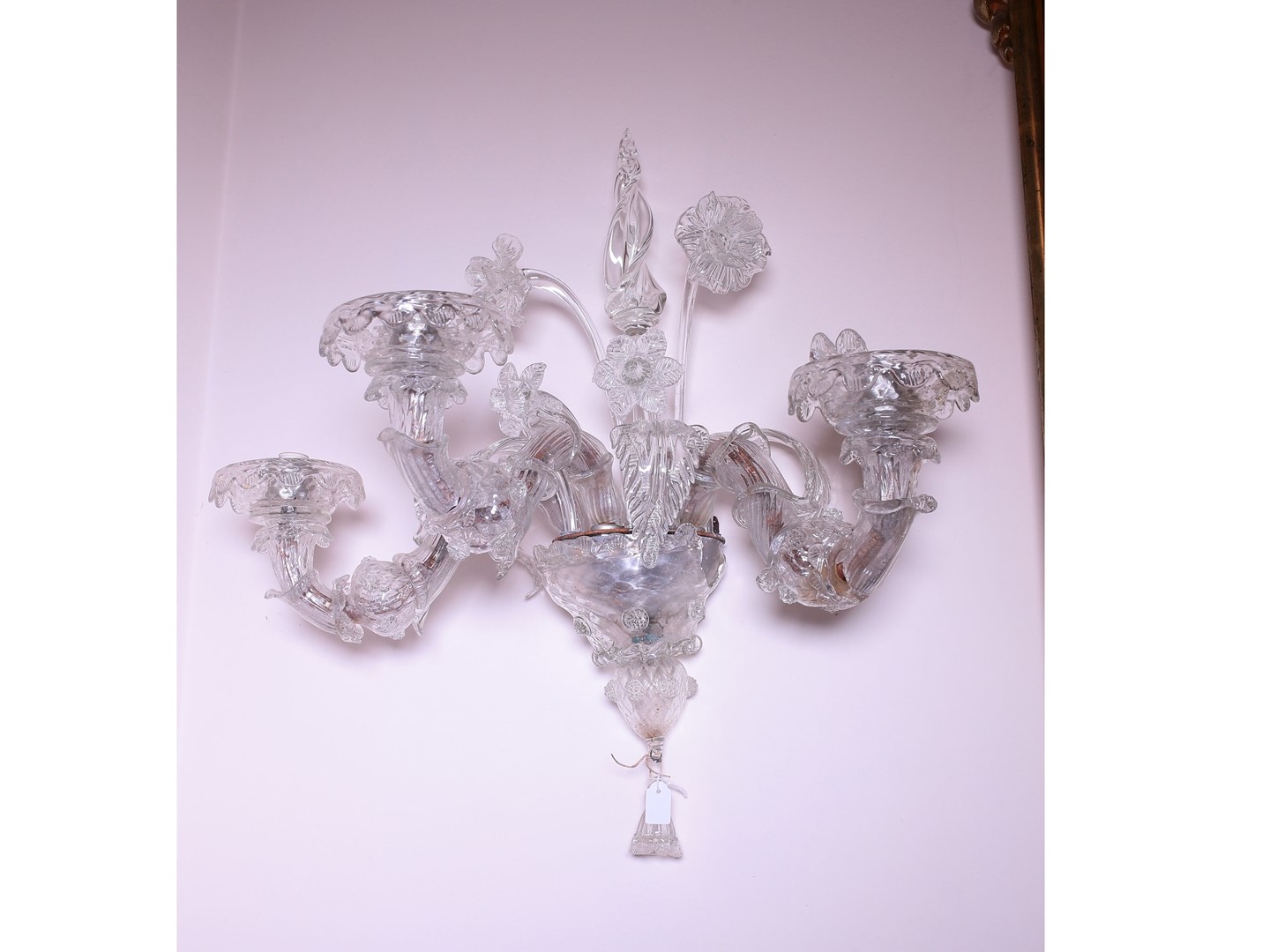 Coppia di Applique in Vetro Soffiato di Murano