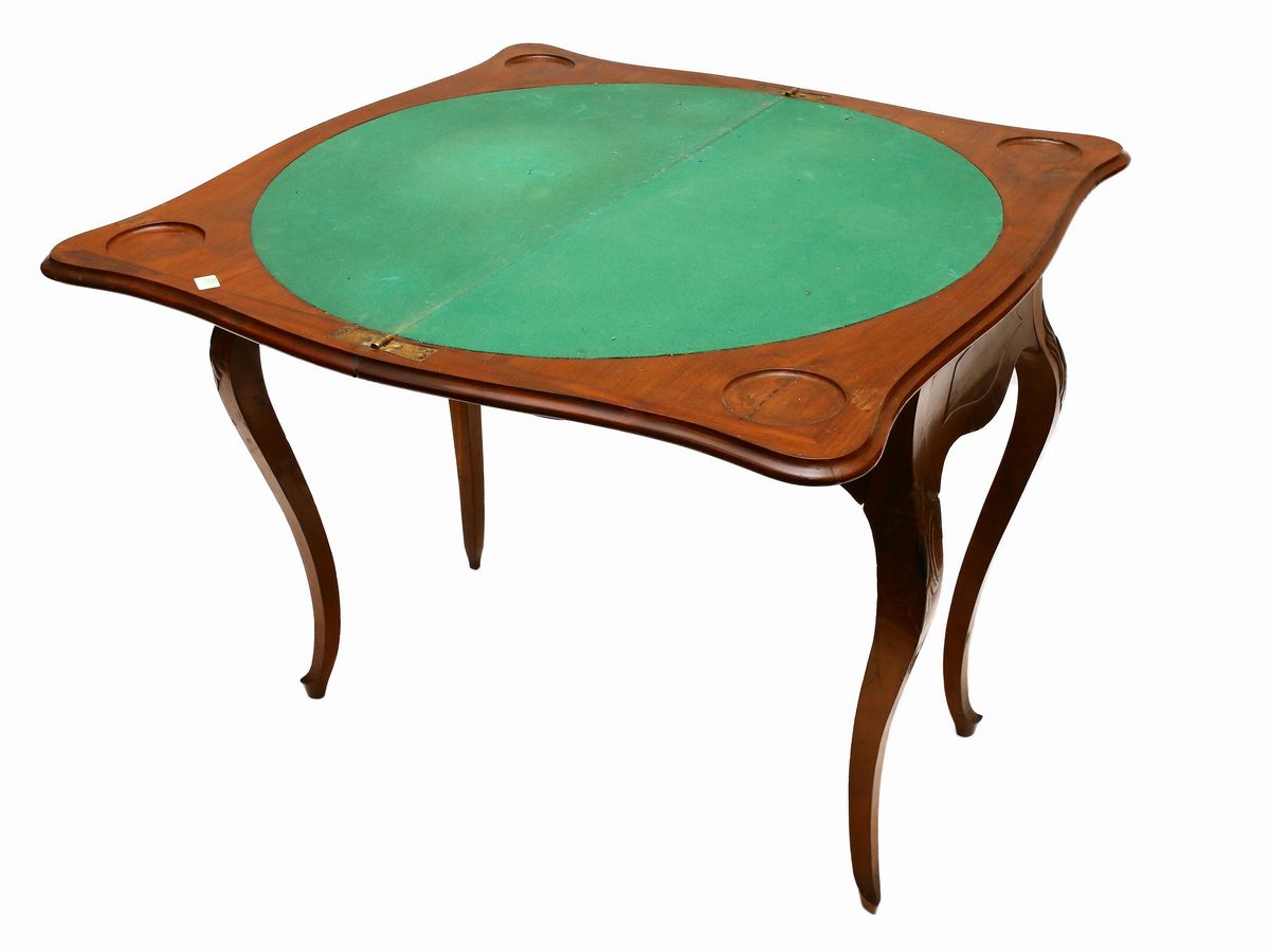 Tavolino da Gioco in Ciliegio
