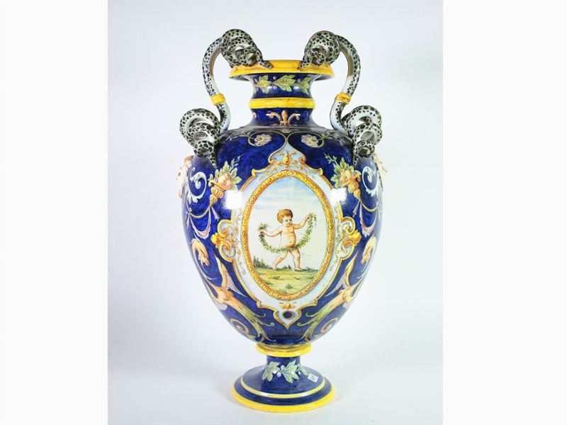 Vaso in Terracotta Smaltata, Ginori