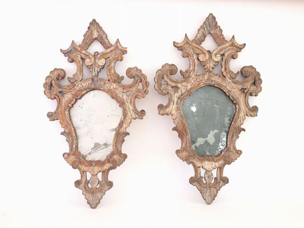 A couple of giltwood mirrors