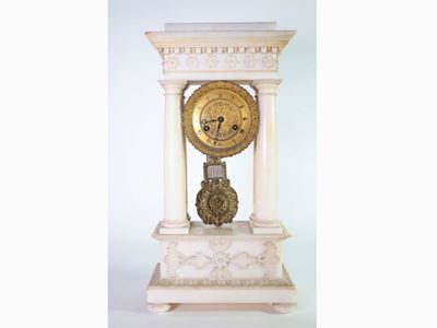 Orologio da Camino in Alabastro