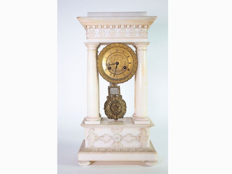 Orologio da Camino in Alabastro