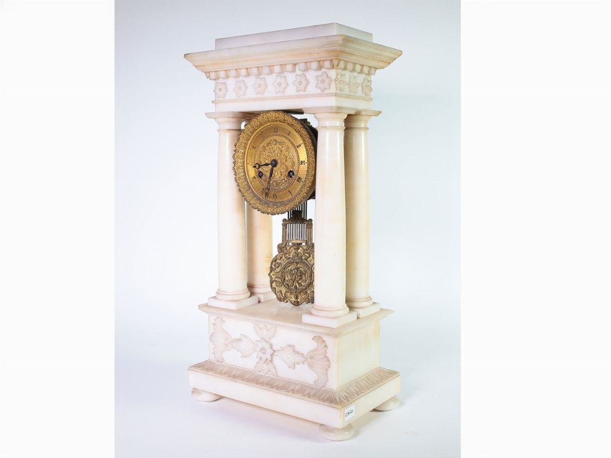 Orologio da Camino in Alabastro