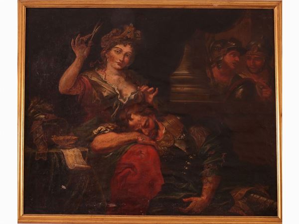 Pittore romano nella cerchia di Giuseppe Vermiglio - Sansone e Dalila