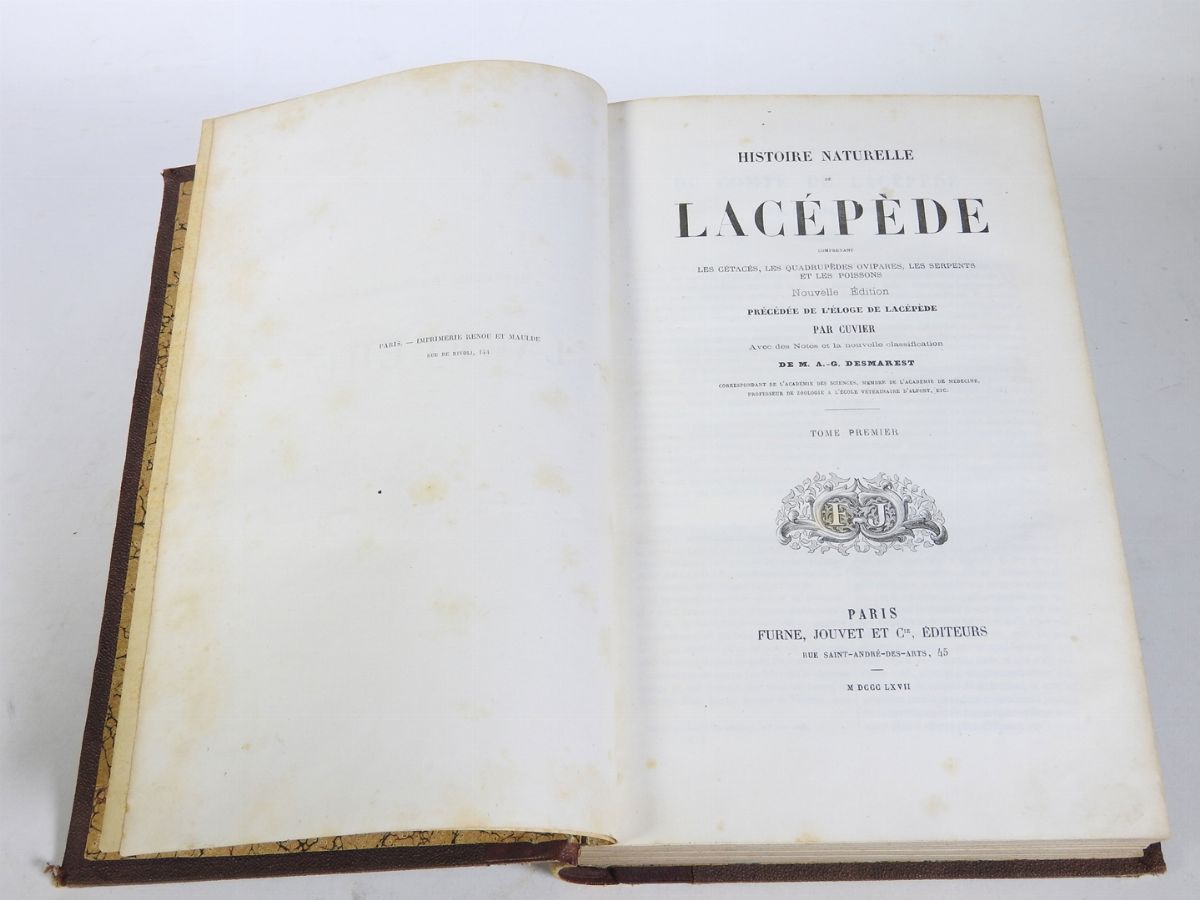 Etienne De Lacépède - Histoire Naturelle