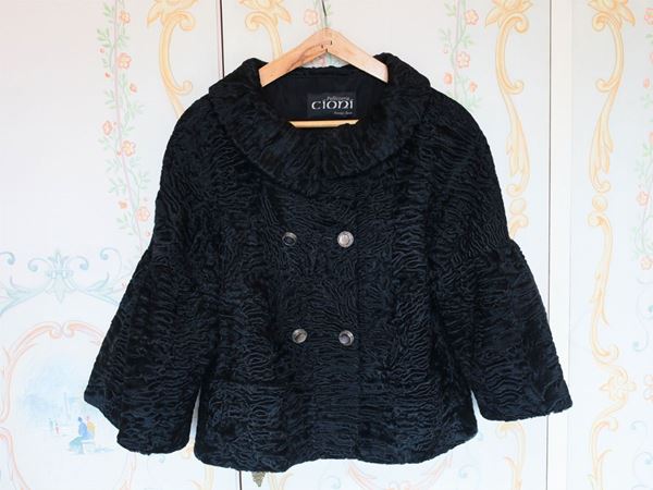 Black persian fur jacket, Pellicceria Cioni