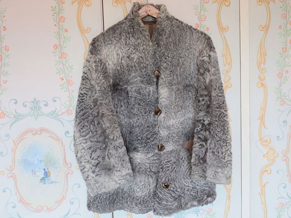 Grey rock moon persian fur jacket, Pellicceria Cioni