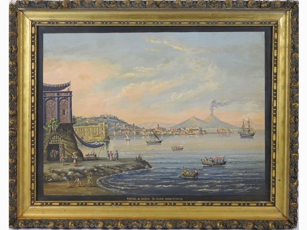 View of Naples  - Auction Furniture, Old Master Paintings, Silvers and Curiosity from florentine house - Maison Bibelot - Casa d'Aste Firenze - Milano