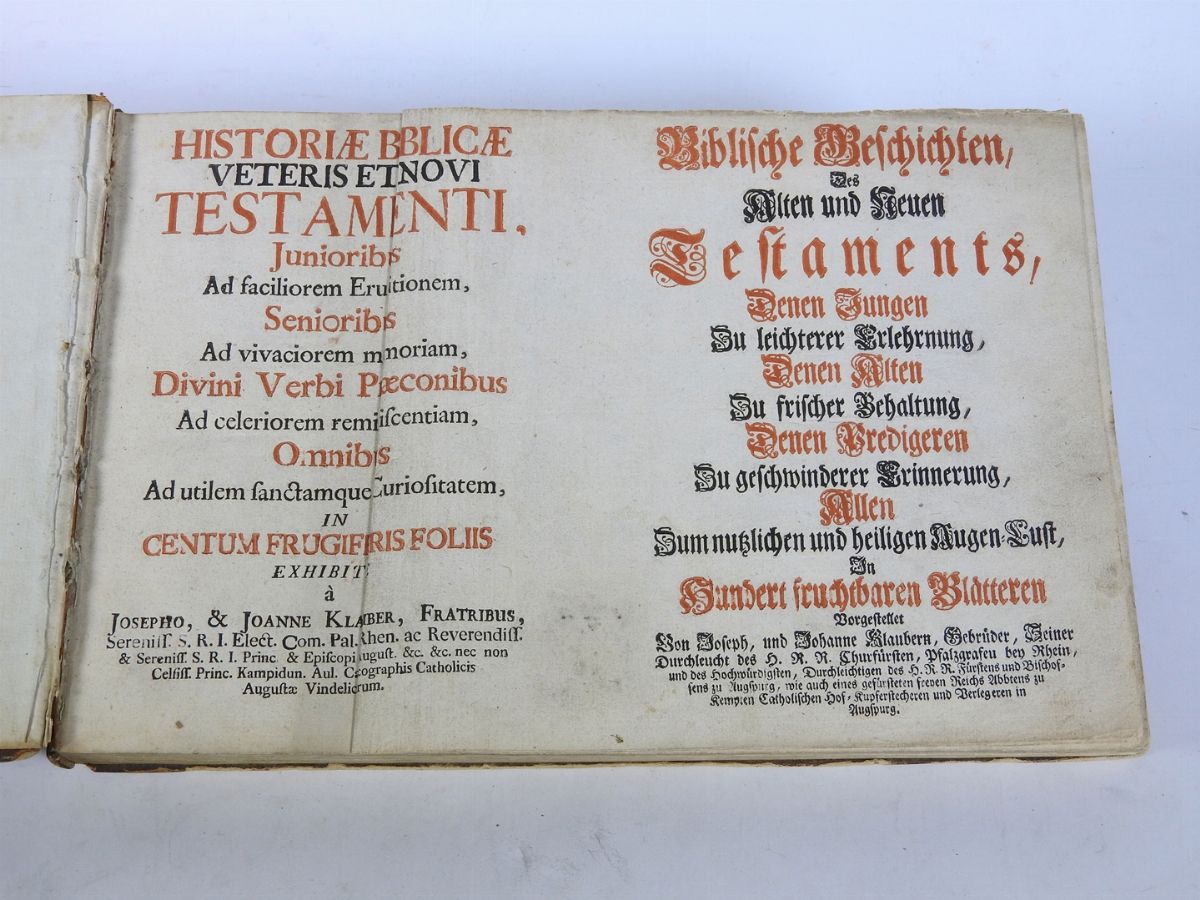 Historiae Biblicae Veteris Et Novi Testamenti