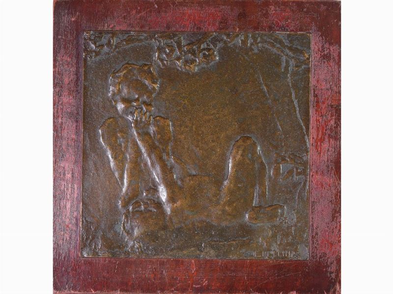 Eugenio Pellini - Due Puttini in un Paesaggio