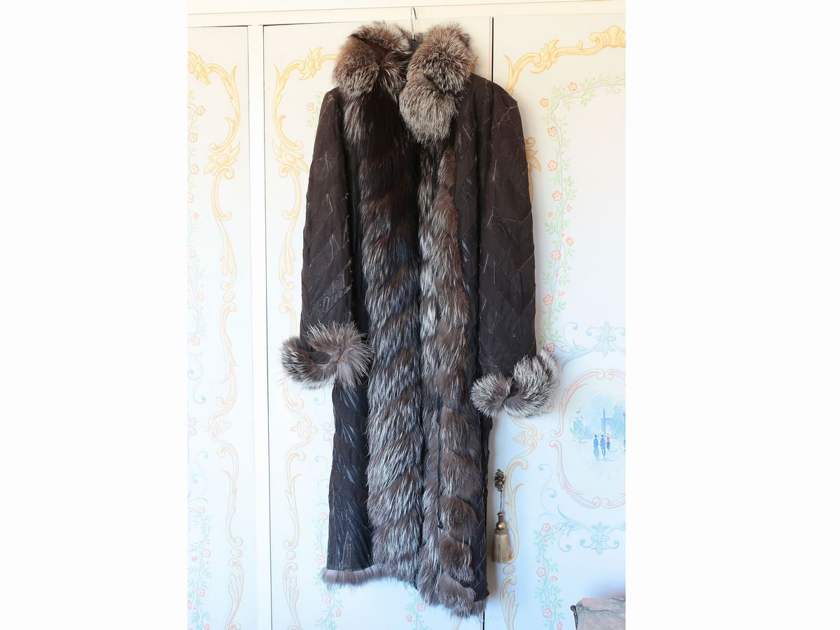Cappotto in Volpe Argentata