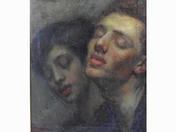 Pietro Dossola : Portrait of lovers  ((1887-1974))  - Auction Modern and Contemporary Art - Maison Bibelot - Casa d'Aste Firenze - Milano