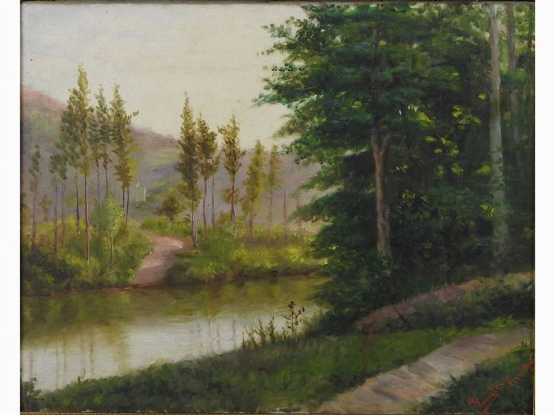 Claudio Rinaldi - Paesaggio Sull'arno