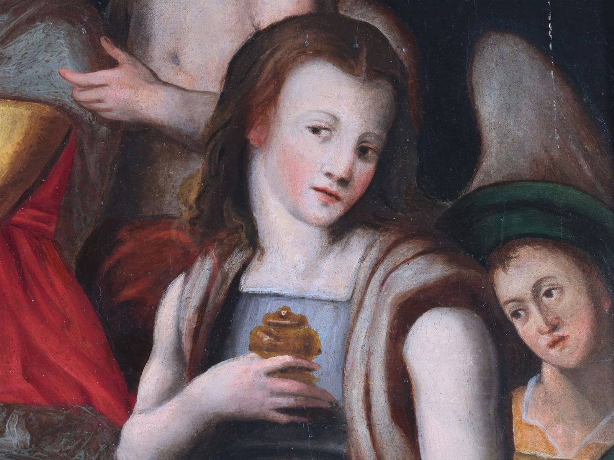 Giovanni Brina - Madonna con Bambino e San Giovannino tra i Santi Francesco e Maria Maddalena