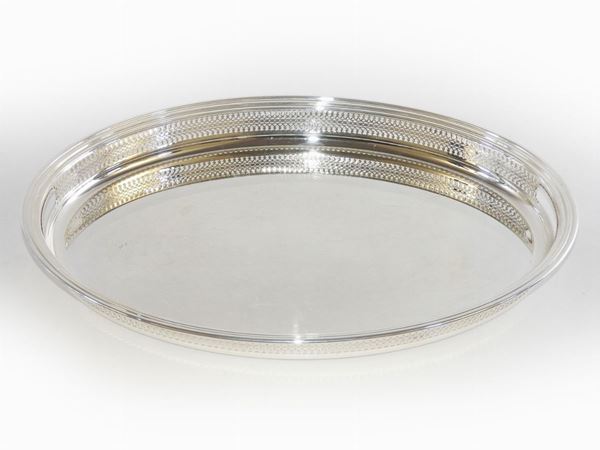 A silverplated tray