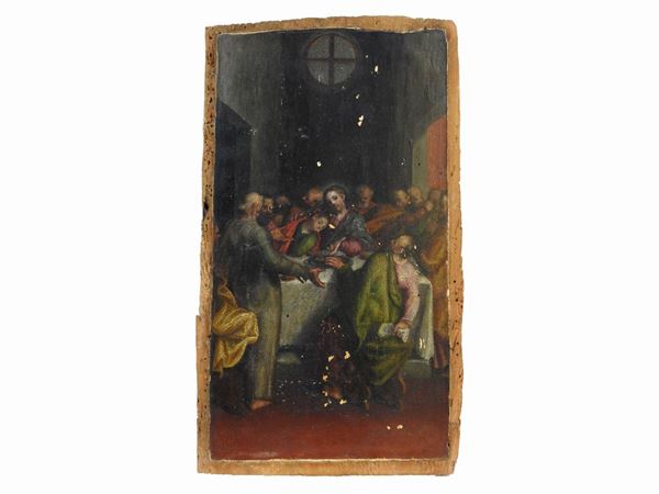 Scuola emiliana della fine XVI/inizio del XVII secolo - Ultima cena