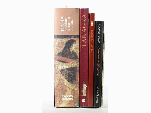 Lotto di libri d'arte: antichità, archeologia, preistoria
