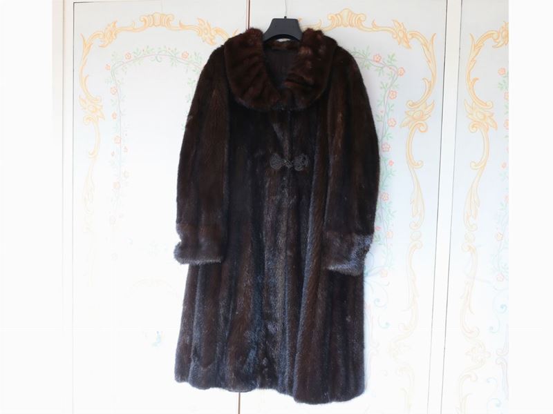 Cappotto in Visone Marrone