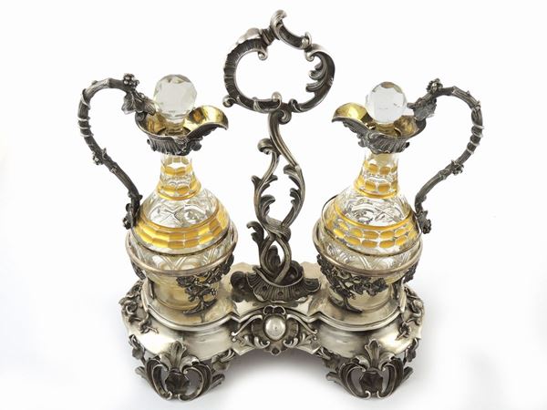 A large silver cruet  (Paris, François Durand, half of 19th century)  - Auction Furniture, Old Master Paintings, Silvers and Curiosity from florentine house - Maison Bibelot - Casa d'Aste Firenze - Milano
