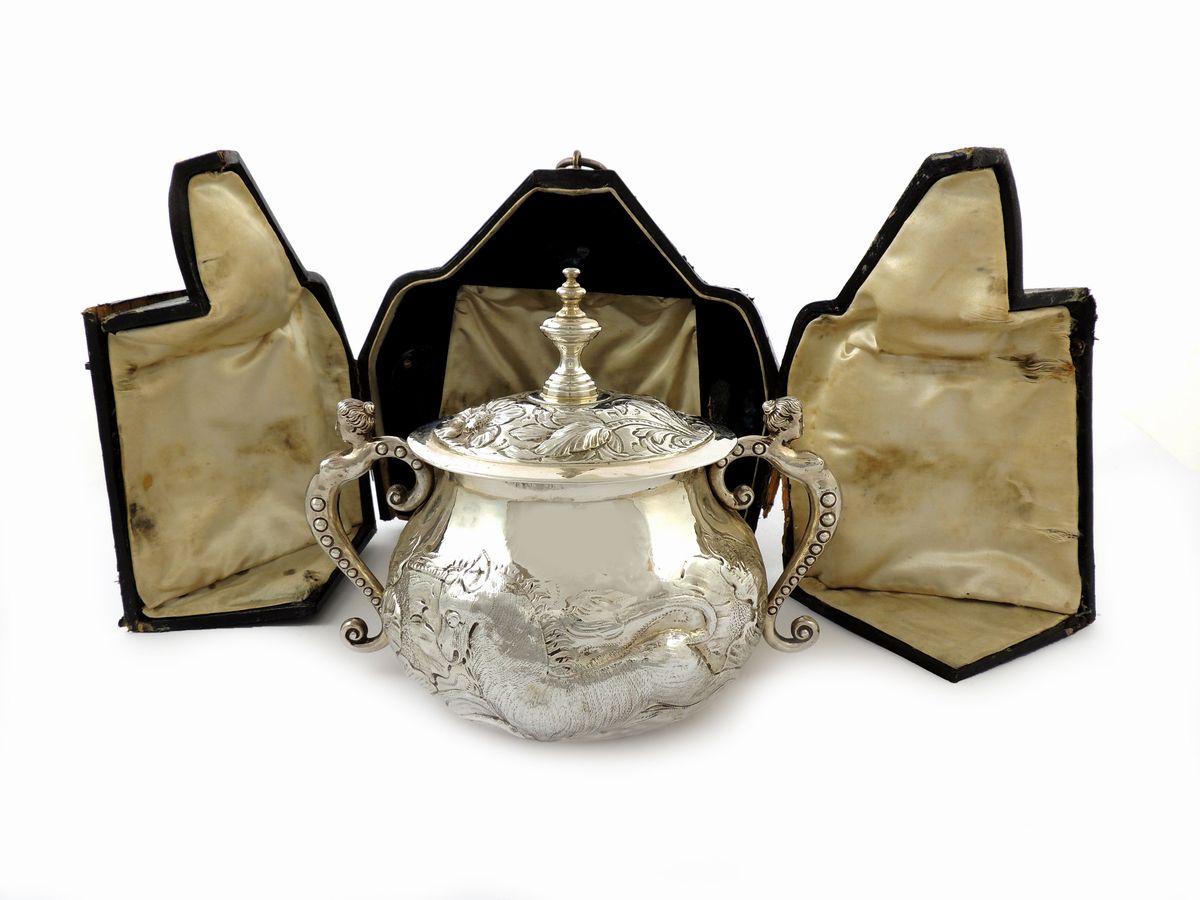 Zuppiera per Porridge in Argento Charles II