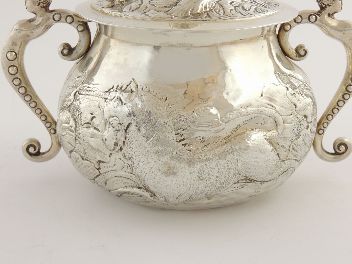 Zuppiera per Porridge in Argento Charles II