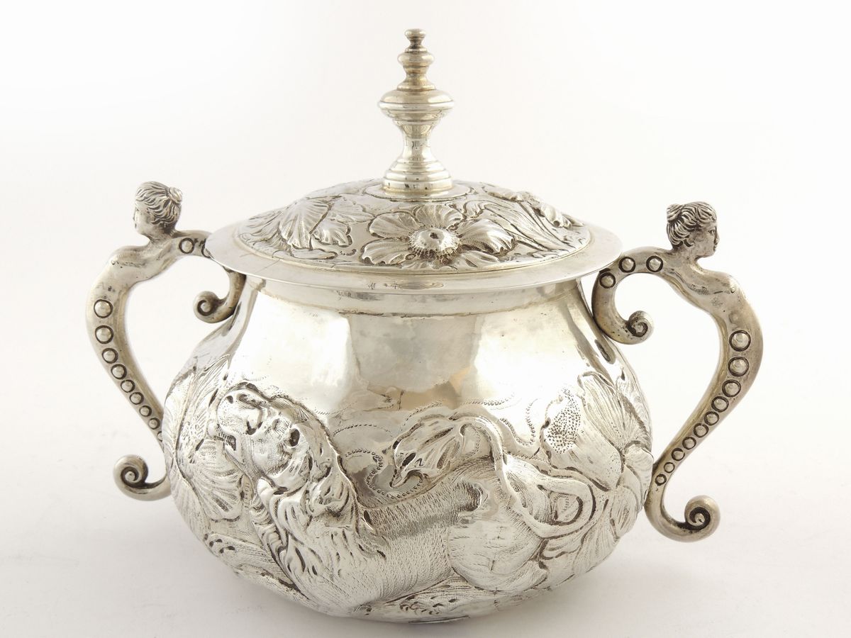Zuppiera per Porridge in Argento Charles II