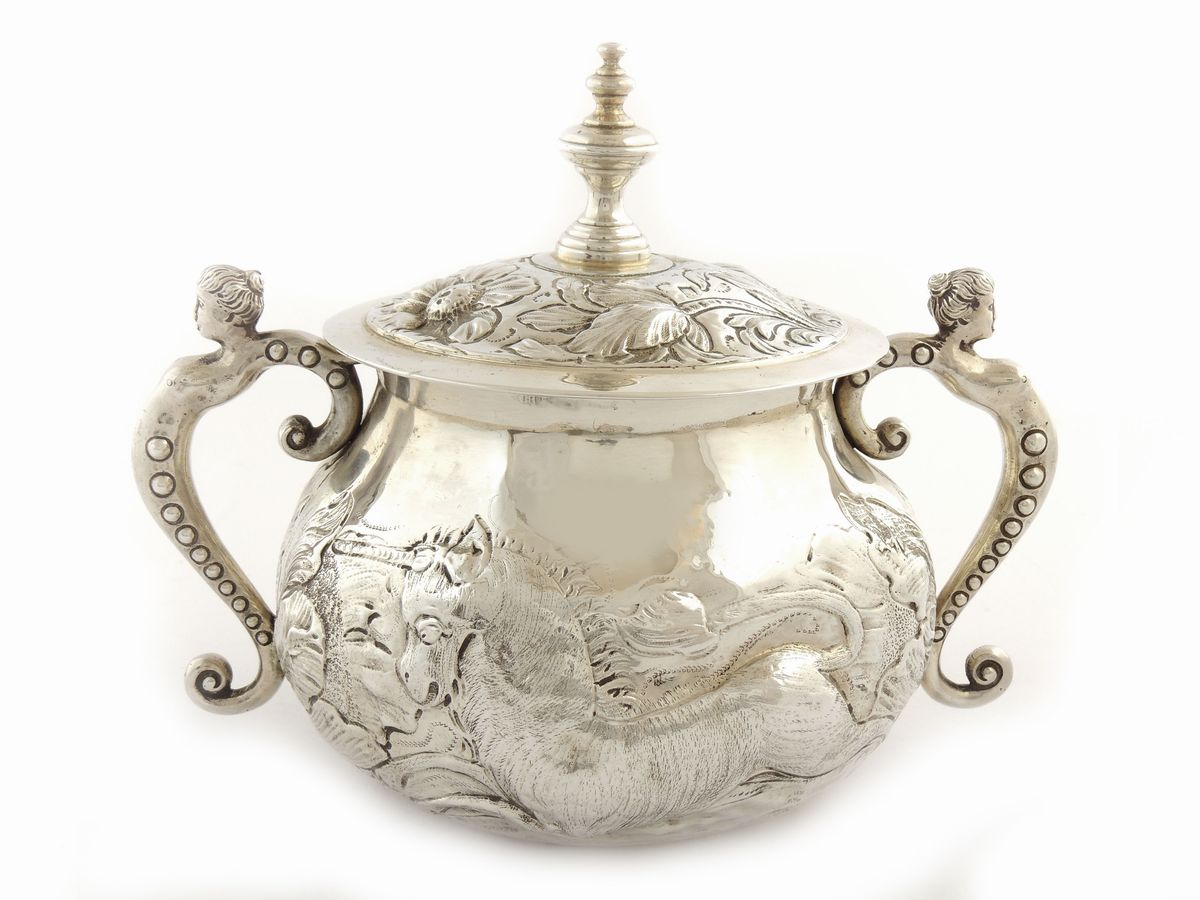 Zuppiera per Porridge in Argento Charles II