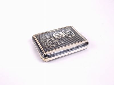 Tabacchiera in Argento Niellato