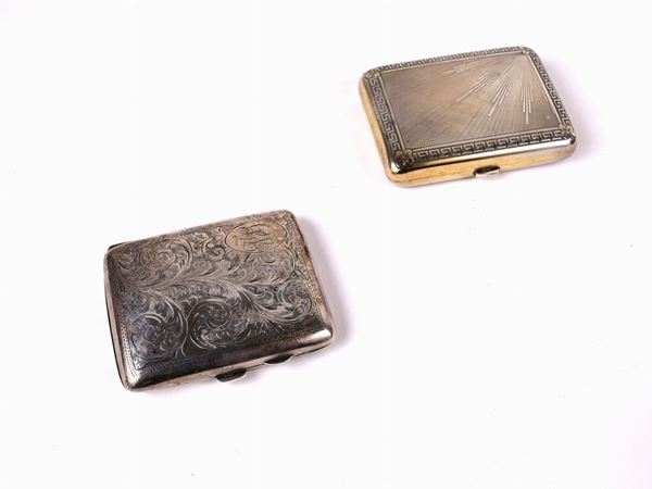 Two silver tobacco tins  - Auction Furniture and Old Master Paintings - Maison Bibelot - Casa d'Aste Firenze - Milano