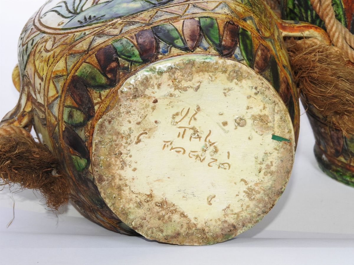 Coppia di Fiaschi da Pellegrino in Ceramica
