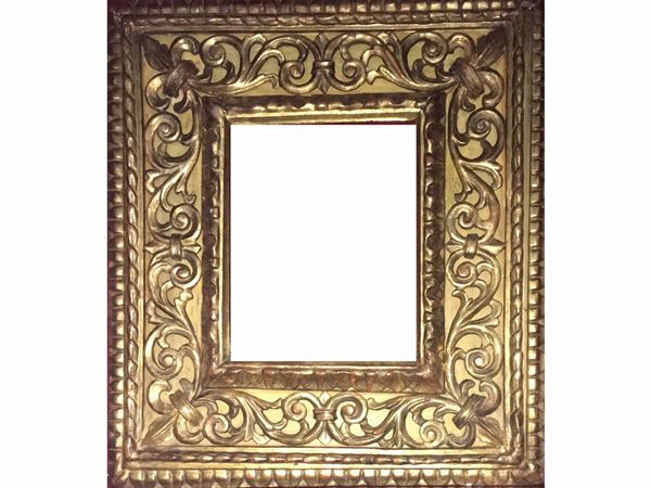 A gilted wooden frame  (18th/19th century)  - Auction Furniture and Paintings from Palazzo al Bosco and from other private property - Maison Bibelot - Casa d'Aste Firenze - Milano