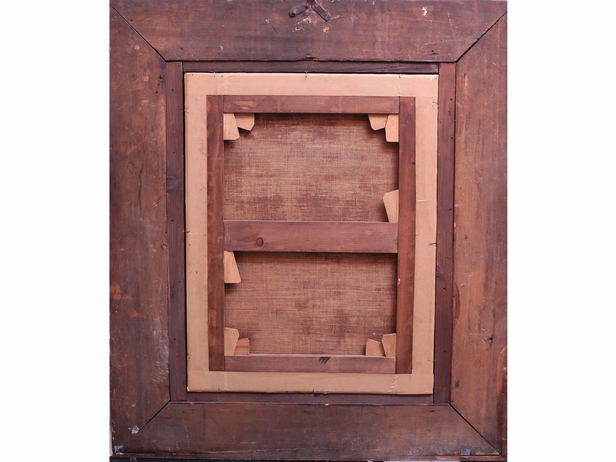 Luigi Bertelli - Veduta D'interno con Figura Femmnile