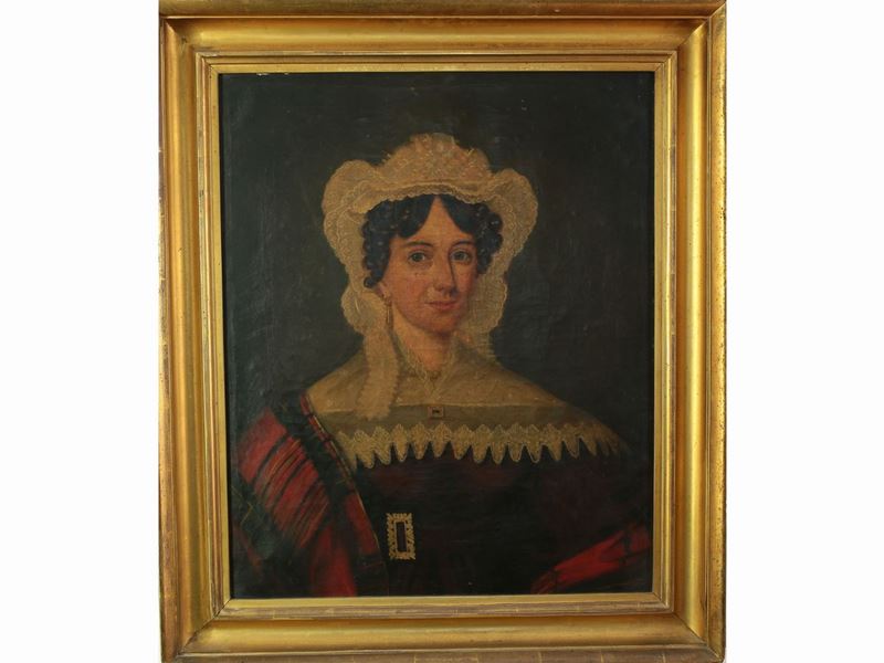 Scuola Francese del XIX Secolo - Ritratto Gentildonna