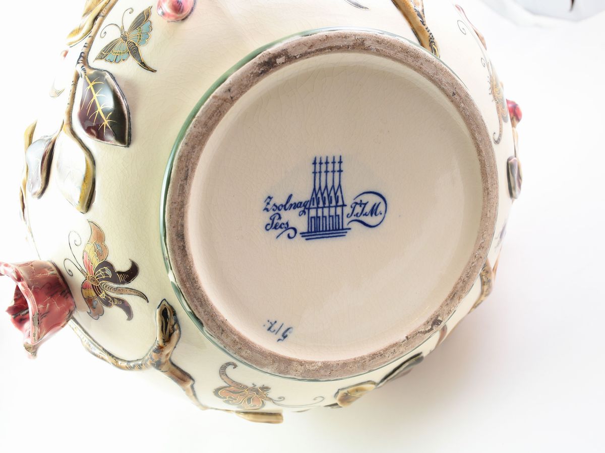 Grande Vaso in Ceramica, Zsolnay