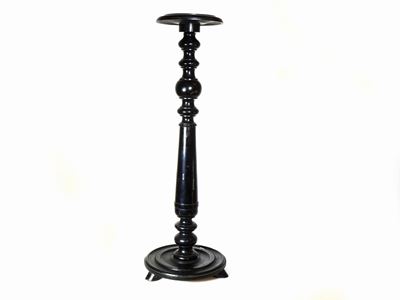 Colonna Portasculture in Legno Ebanizzato