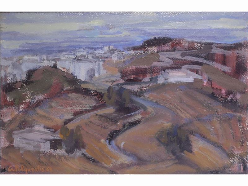 Giorgio Polykratis - Paesaggio Greco 1968