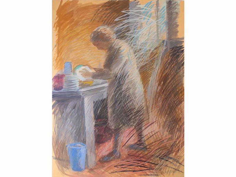 Quinto Martini - Donna in un Interno
