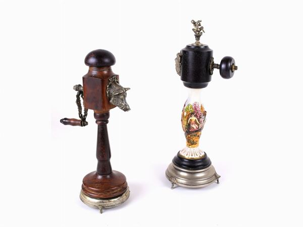 Two pepper mills