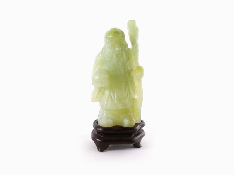 Figura di Saggio in Serpentino
