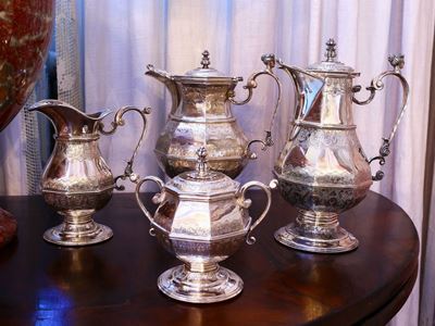 Servito da Te e Caffè in Argento