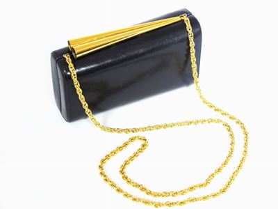 Clutch in Pelle Nera Rodo