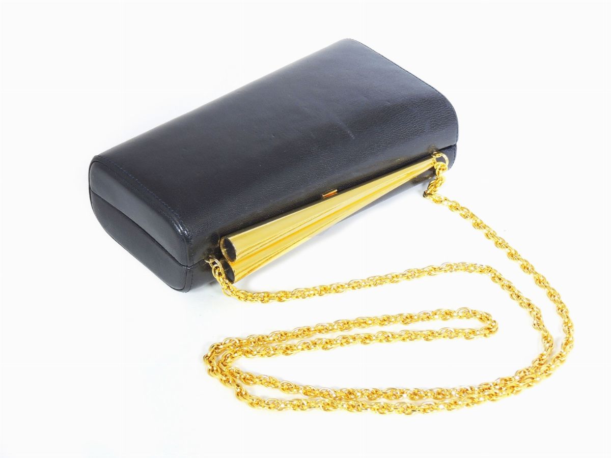 Clutch in Pelle Nera Rodo