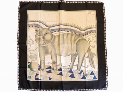 Due Foulard in Seta Krizia e Franco Gentilini